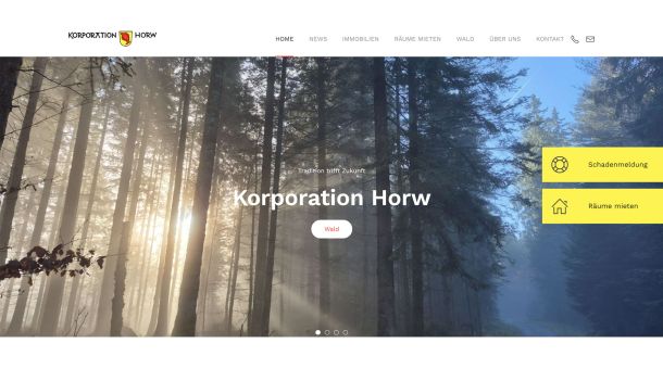 Erfolgreiches Redesign der Website korporation-horw.ch